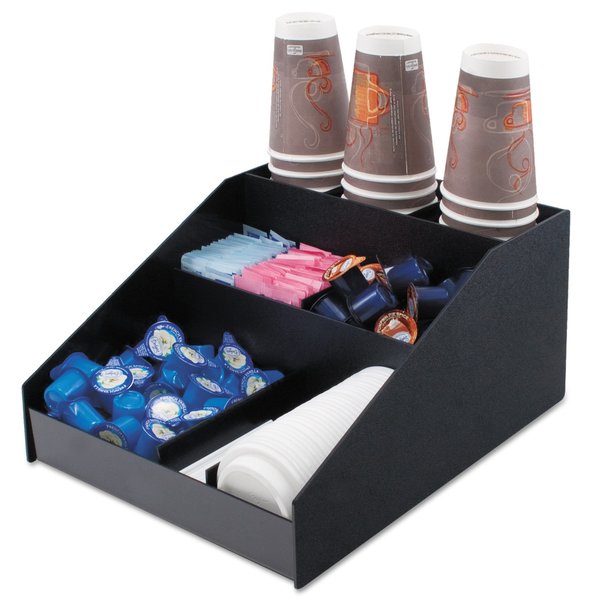 Vertiflex Commercial Grade Condiment Organizer, 12x16x7 1/2, Black VFCC-1200